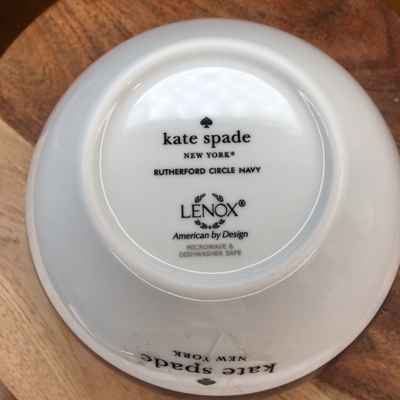 Kate Spade ‘Rutherford Circle’ Navy Blue Bowls Set of 4 NWT - Picture 3 of 3